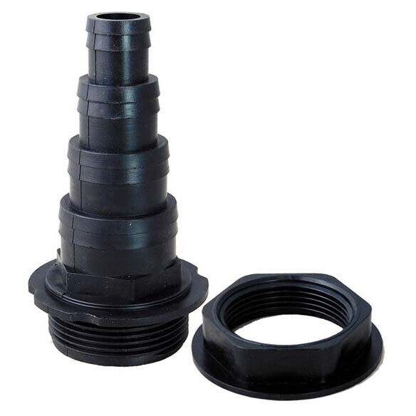 1.5" Threaded Hosetail & Nut x5 Pond Pump Filter Hose Connector Adapter