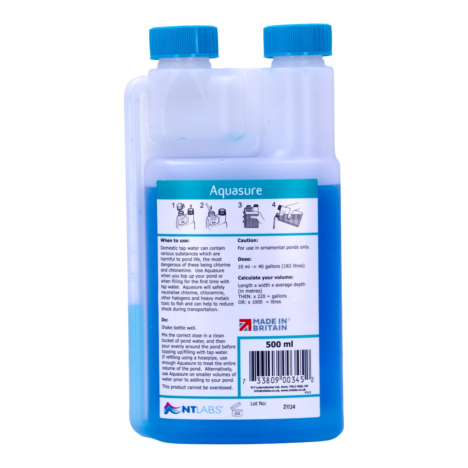 NT Labs Aquasure Tap Water Chlorine Remover