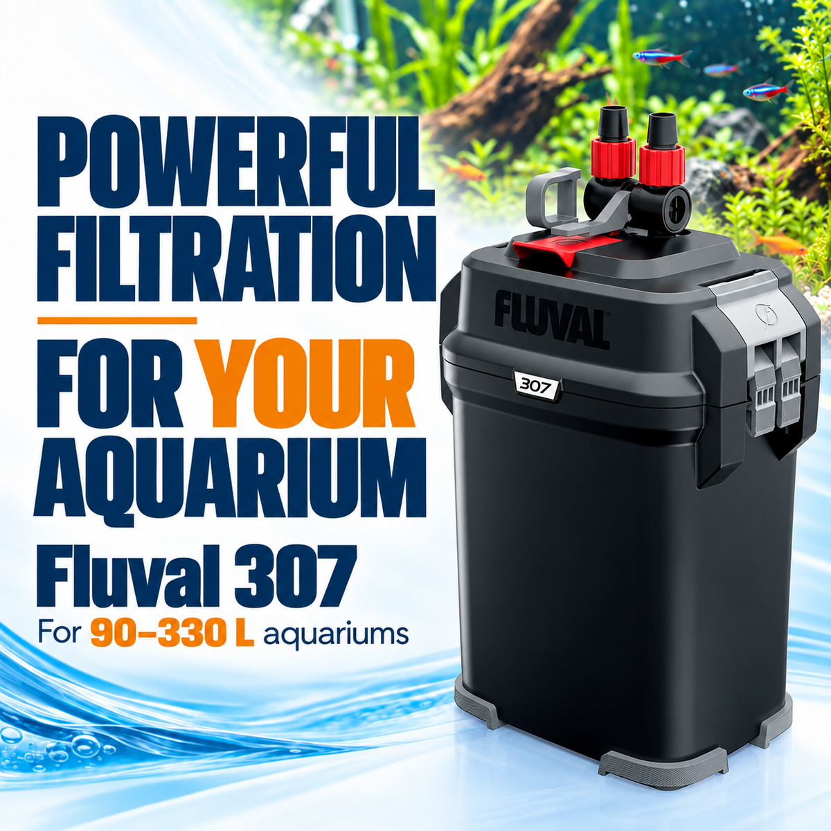 Fluval 307 External Aquarium Fish Tank Filter