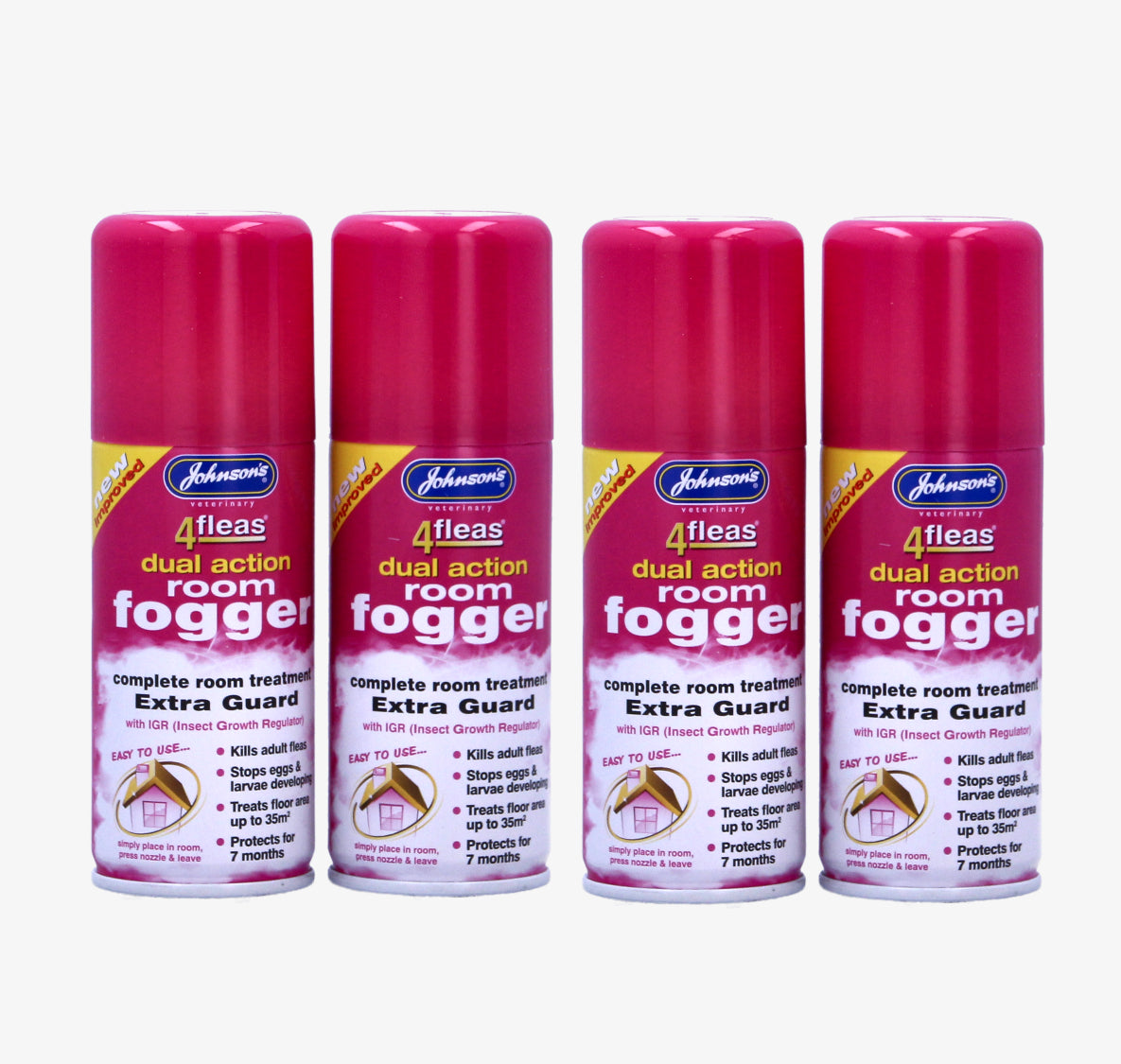 Johnsons 4fleas Room Fogger Complete Room Treatment Flea Remover