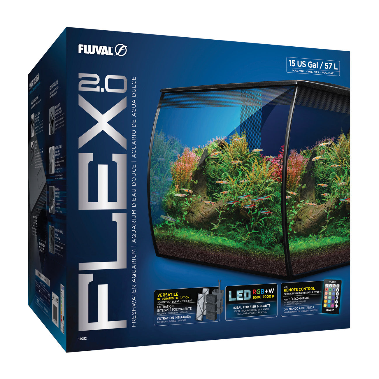 Fluval Flex 2.0 57L Black Aquarium