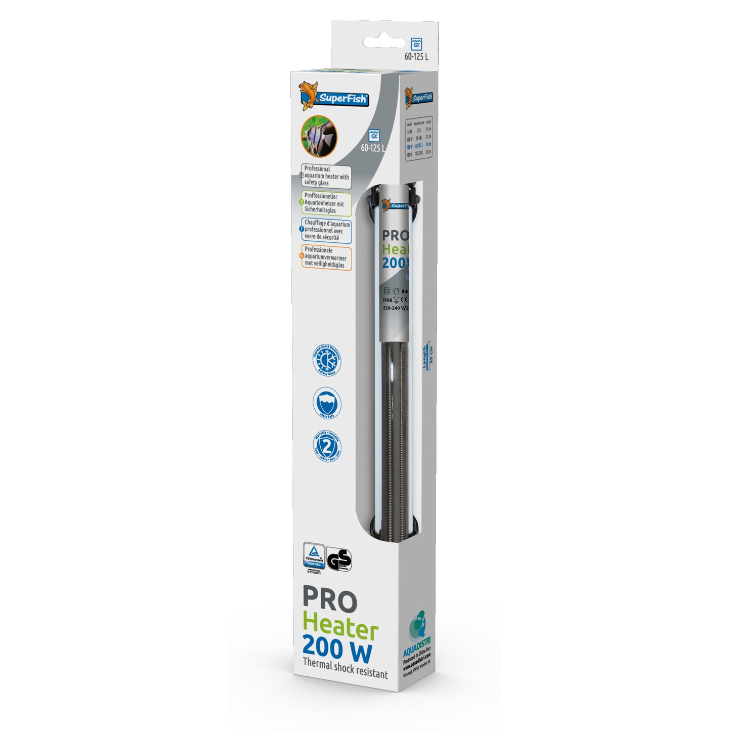 Superfish Pro Heater 200W for Aquariums sized 60-125L 