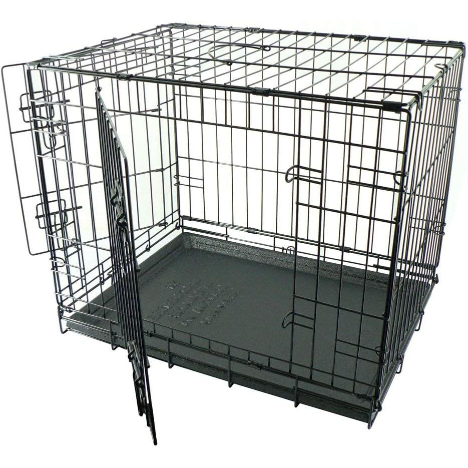 Dogit 2 Door Black Wire Home Large L91 x W56 x H62cm