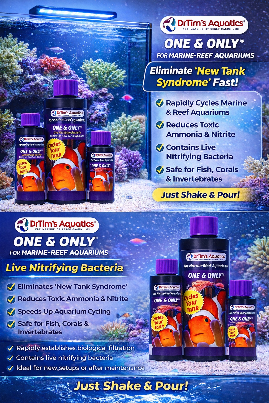 Dr Tim's One & Only - Live Nitrifying Bacteria (Marine)