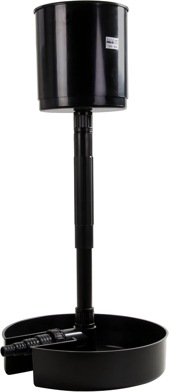 AquaForte Standing Floating Pond Skimmer Black 30 x 35 x 34 cm