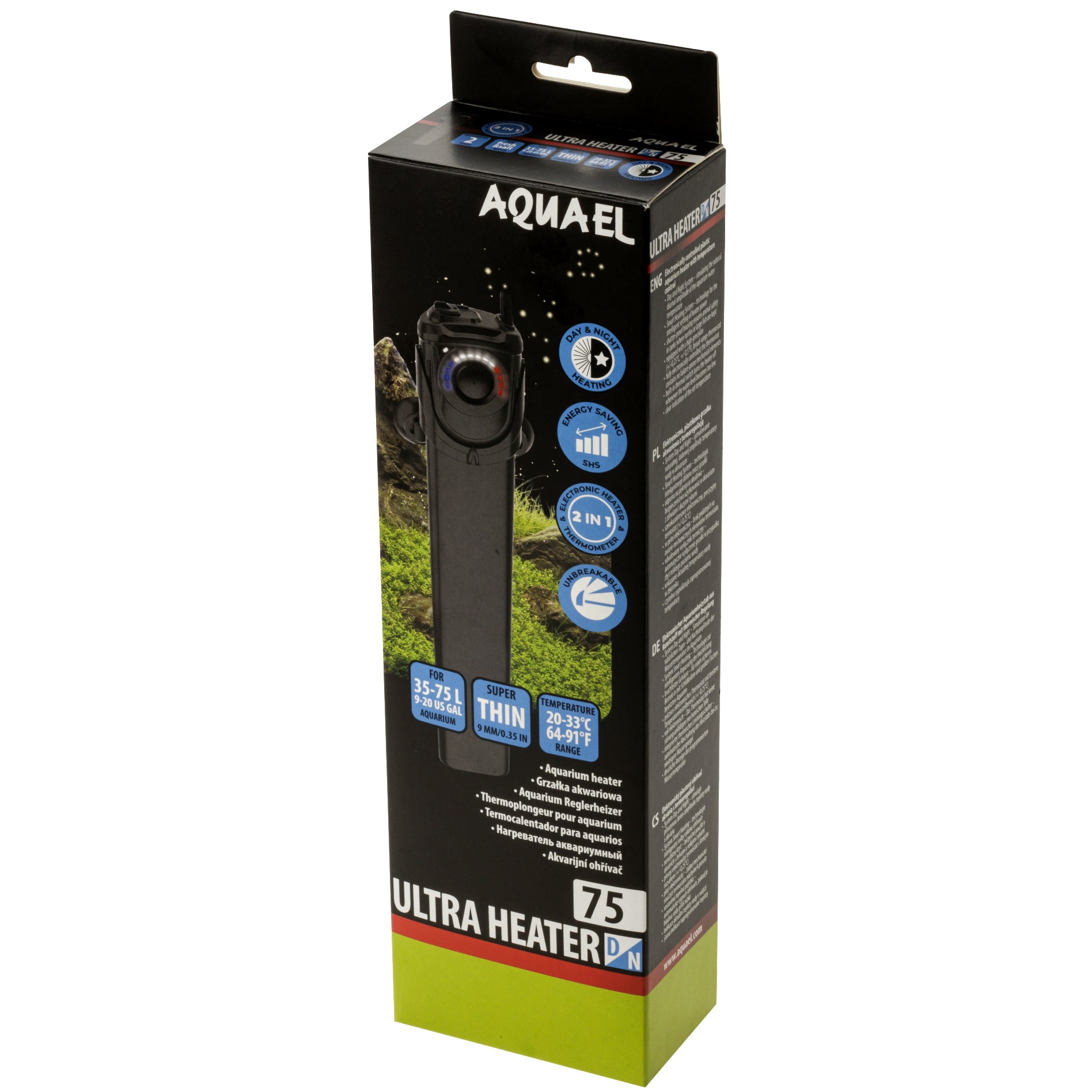 Aquael Plastic Ultra Day/Night Heater 75W