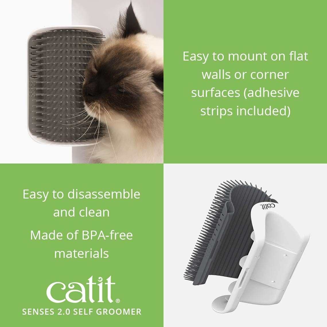 Catit Senses 2.0 Self-Groomer Catnip Brush