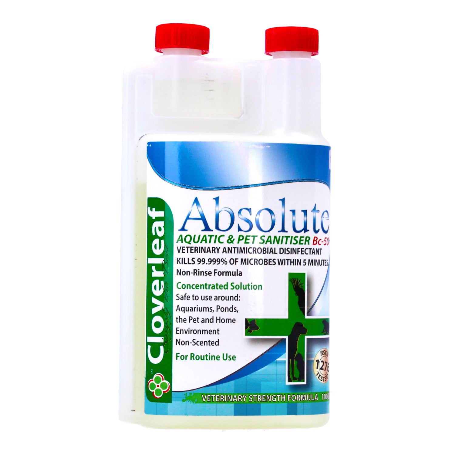 Cloverleaf Absolute Aquatic Pet Sanitiser BC-50+ Concentrated Disinfectant