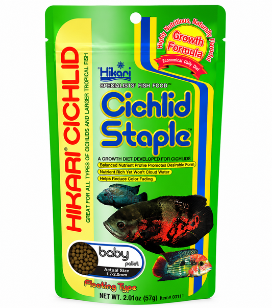 Hikari Cichlid Staple Aquarium Fish Food Floating Sinking Baby Pellets