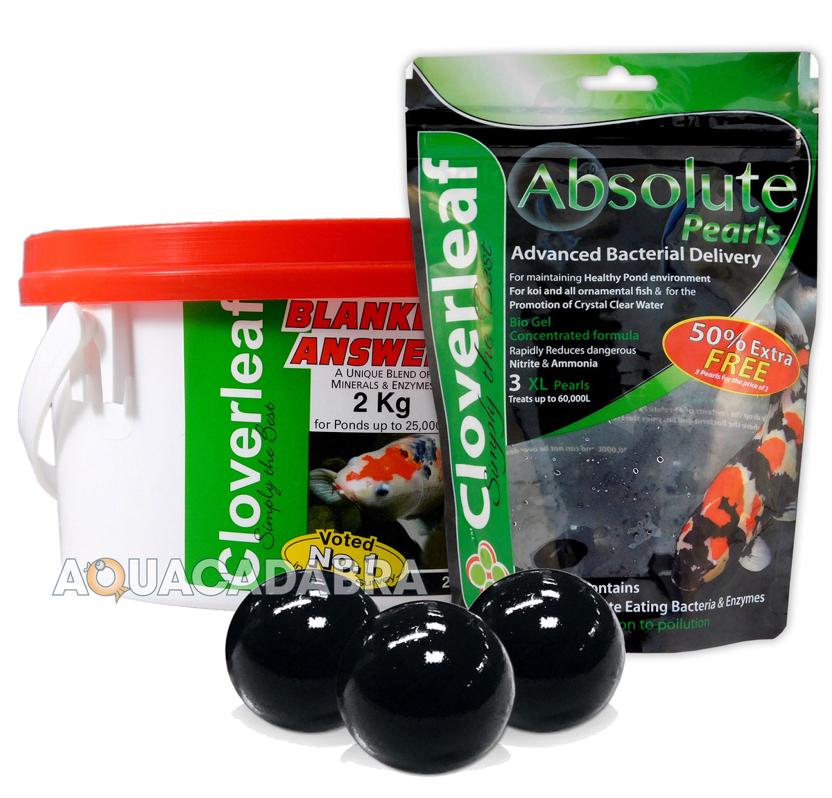 Cloverleaf Absolute Pearls XL & Blanket Answer Pond Treatment 2kg 4kg