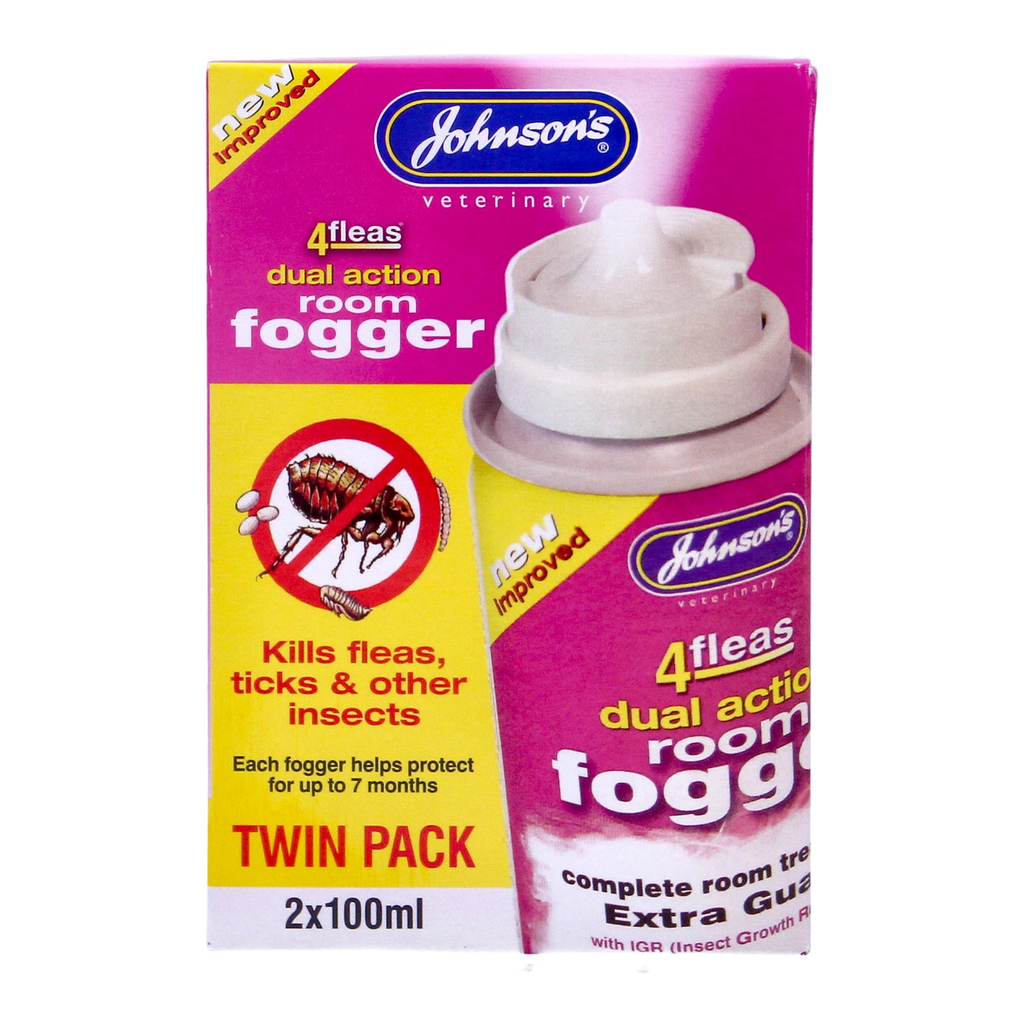 Johnsons 4fleas Room Fogger Twin Pack Flea Killer