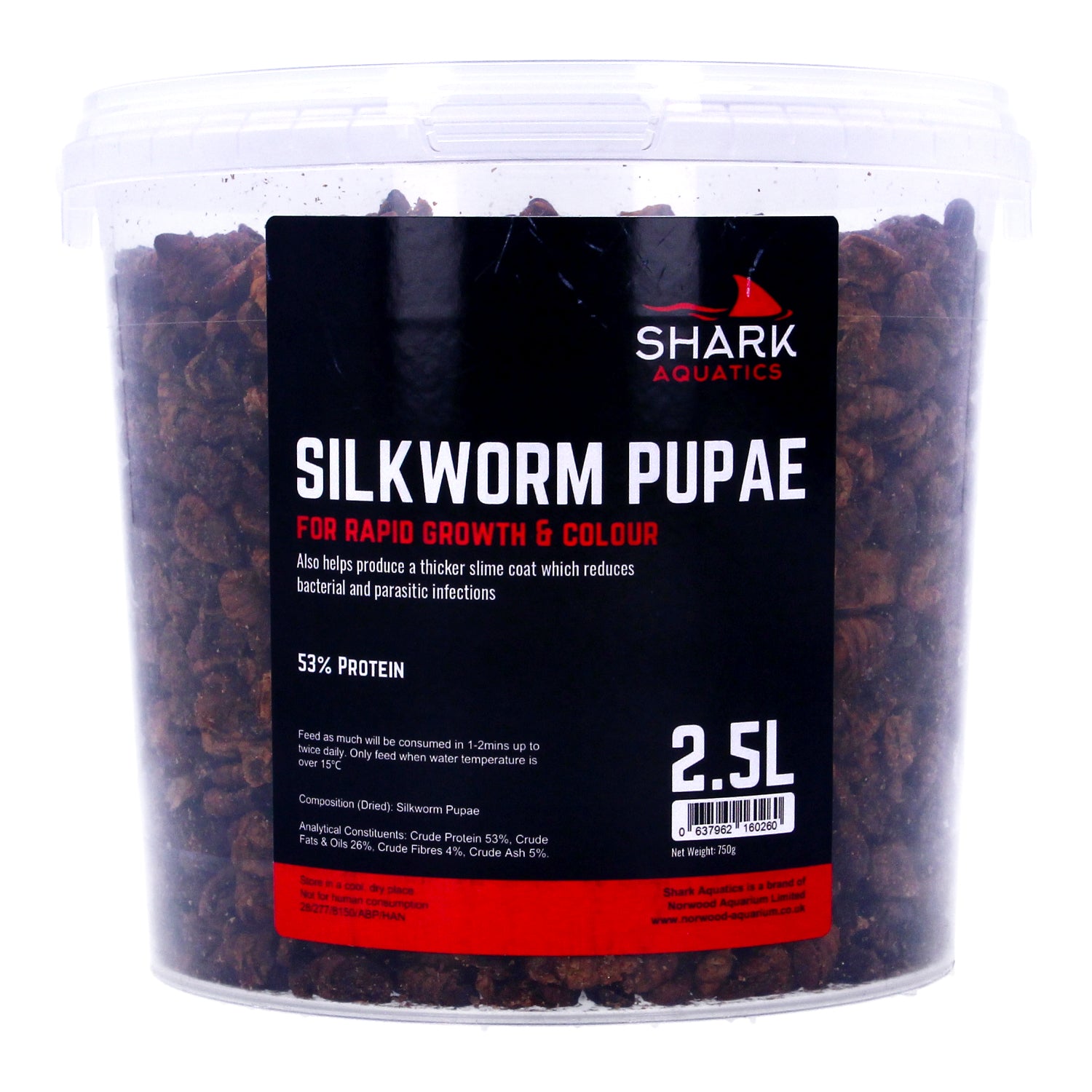 Shark Koi Pond Treats Silkworm Soldier Fly Dried Daphnia from