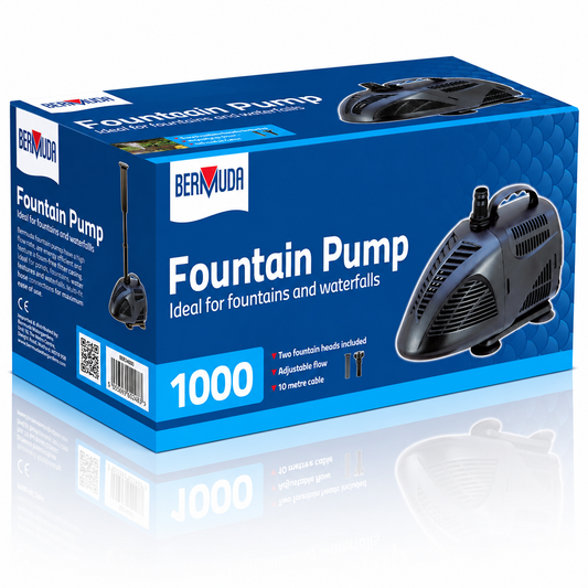 Bermuda 1000 Fountain Waterfall Pond Pump 1000 LPH Water Pump