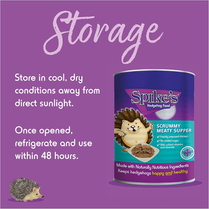 Spikes Hedgehog Food Scrummy Meaty Supper