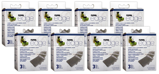 Fluval Edge Replacement Carbon and C Series Media - 8 Pack