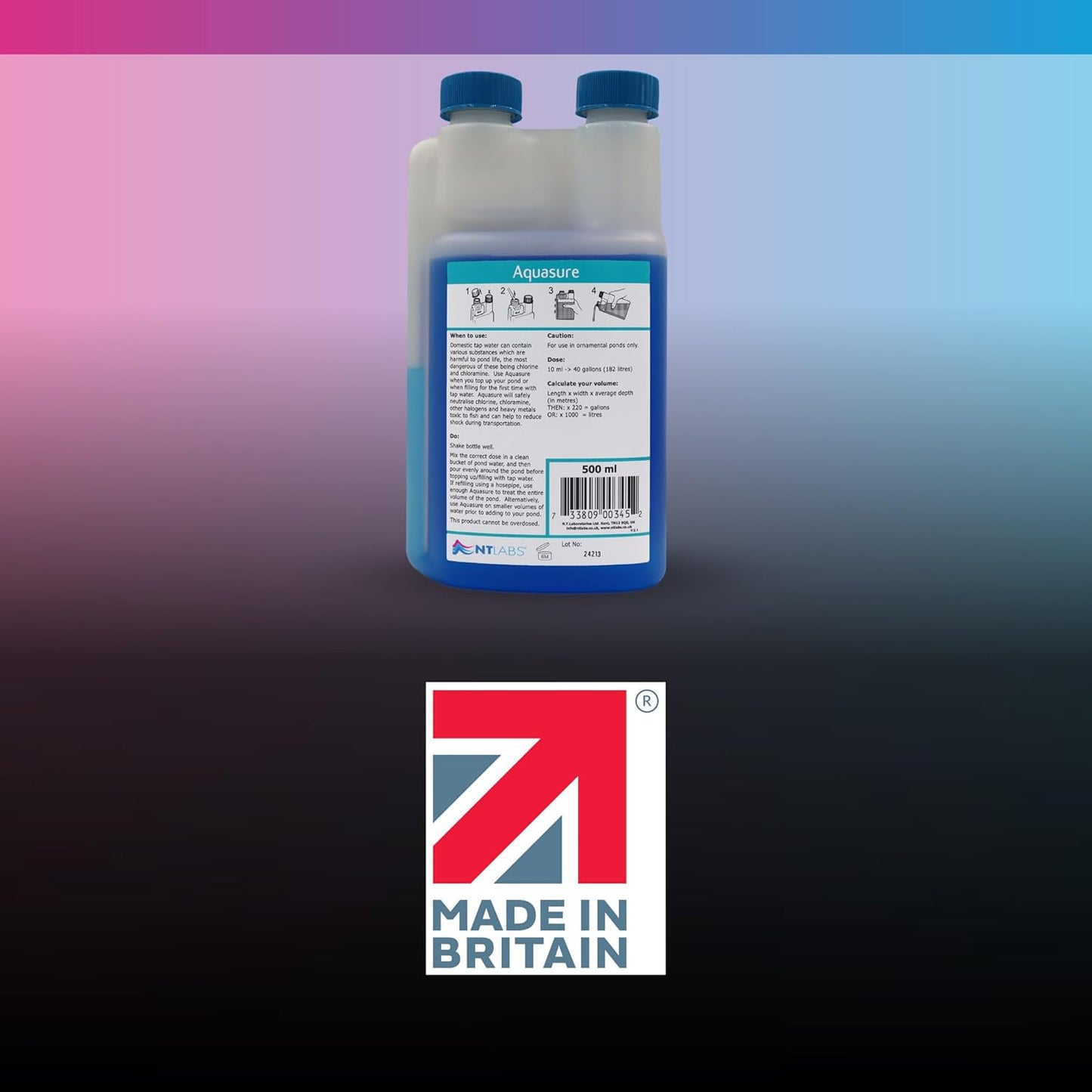 NT Labs Pond Aquasure Chlorine Remover 250ml 