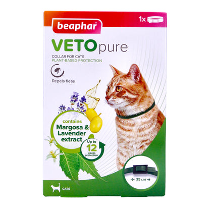 Beaphar VETOpure Plant-Based Protection Flea Collar for Cats | 35cm