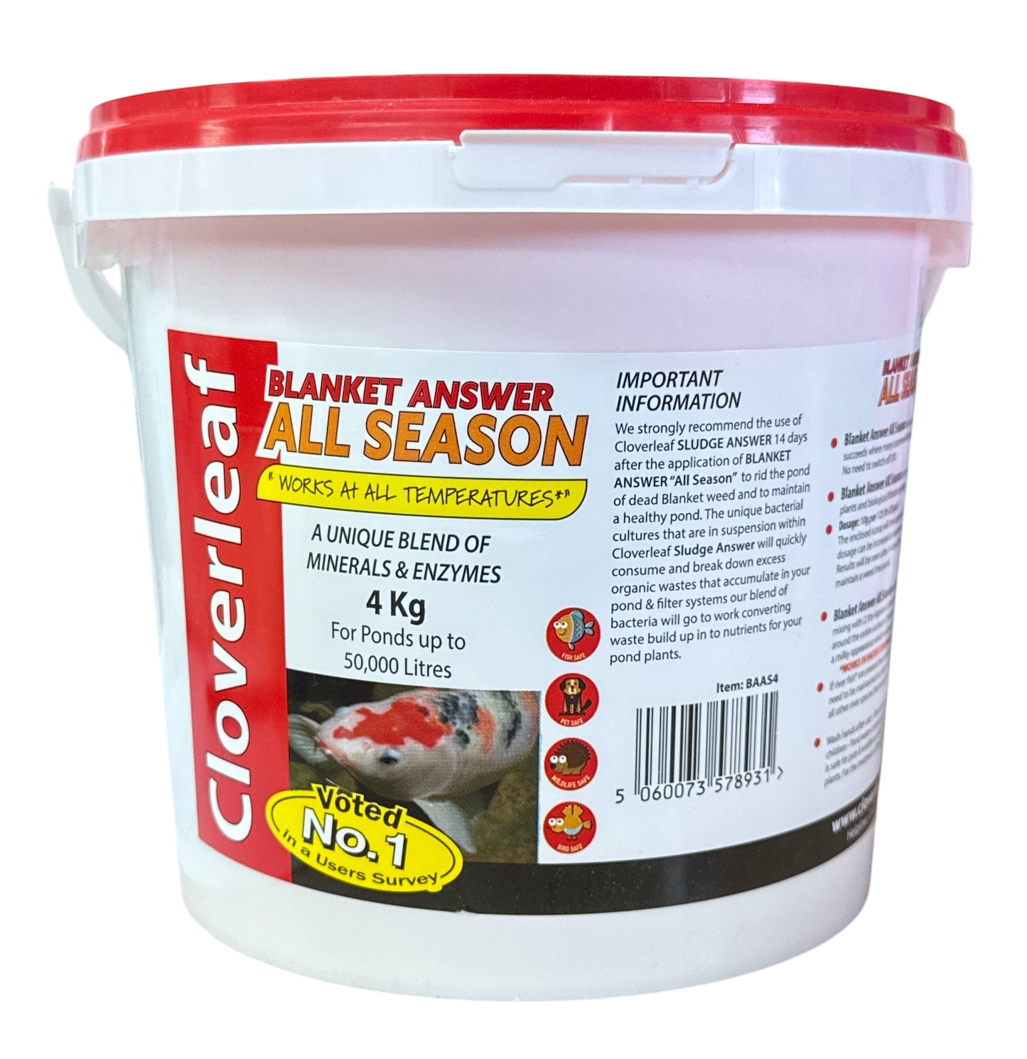 Cloverleaf Blanket Answer All Season Blanket Weed Treatment Pond