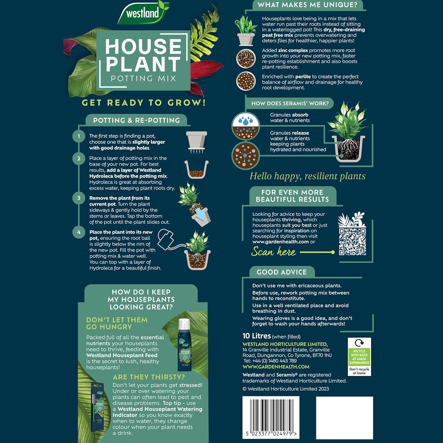 Westland Houseplant Potting Mix Peat Free