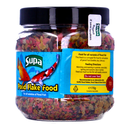 Supa 170g Premium Pond Flakes Koi Carp Goldfish Fish Food