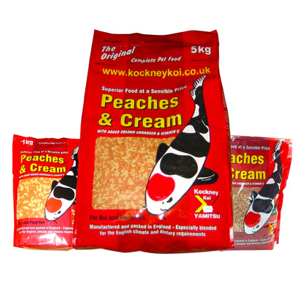 Kockney Koi Peaches & Cream Fish Food - Floating Sticks