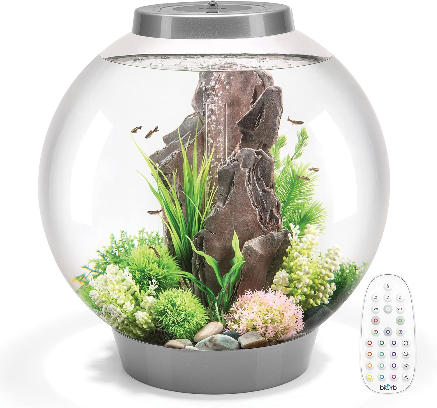 biOrb 球形水槽 LEDライト付き 中古 水槽 バイオーブ エア グレー