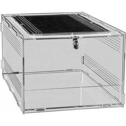 Repto Terra Clear Acrylic Terrarium Mesh Top Lock Reptile Enclosure