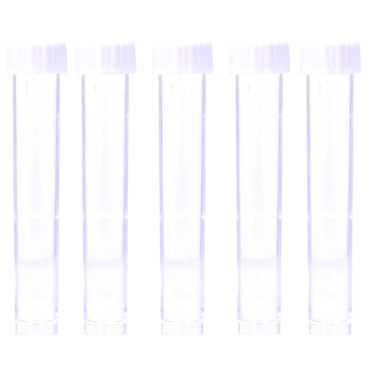 Aquacadabra 10ml Plastic Test Tubes Vials Screw Caps 