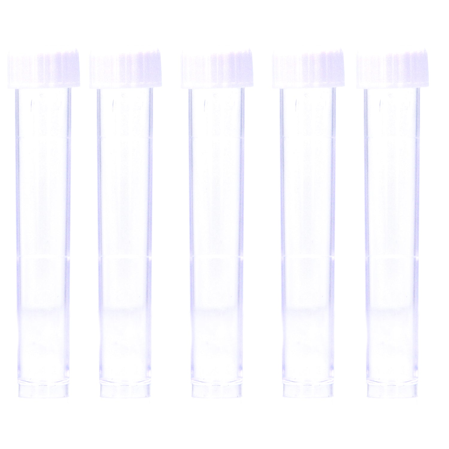 Aquacadabra 10ml Plastic Test Tubes Vials Screw Caps 