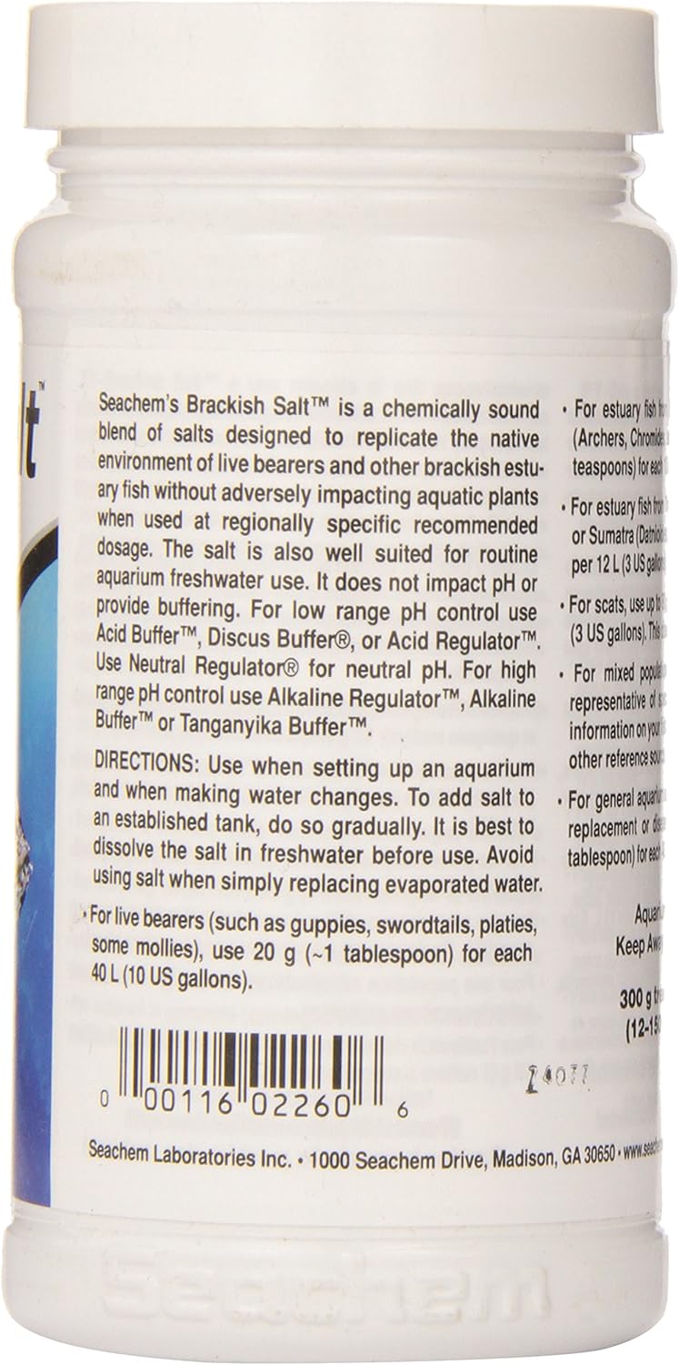 Seachem Brackish Aquarium Fish Tank Salt 