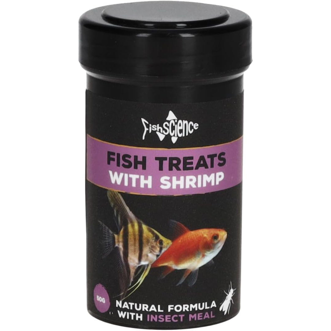 FishScience Fish Treats with Shrimp Aquarium 