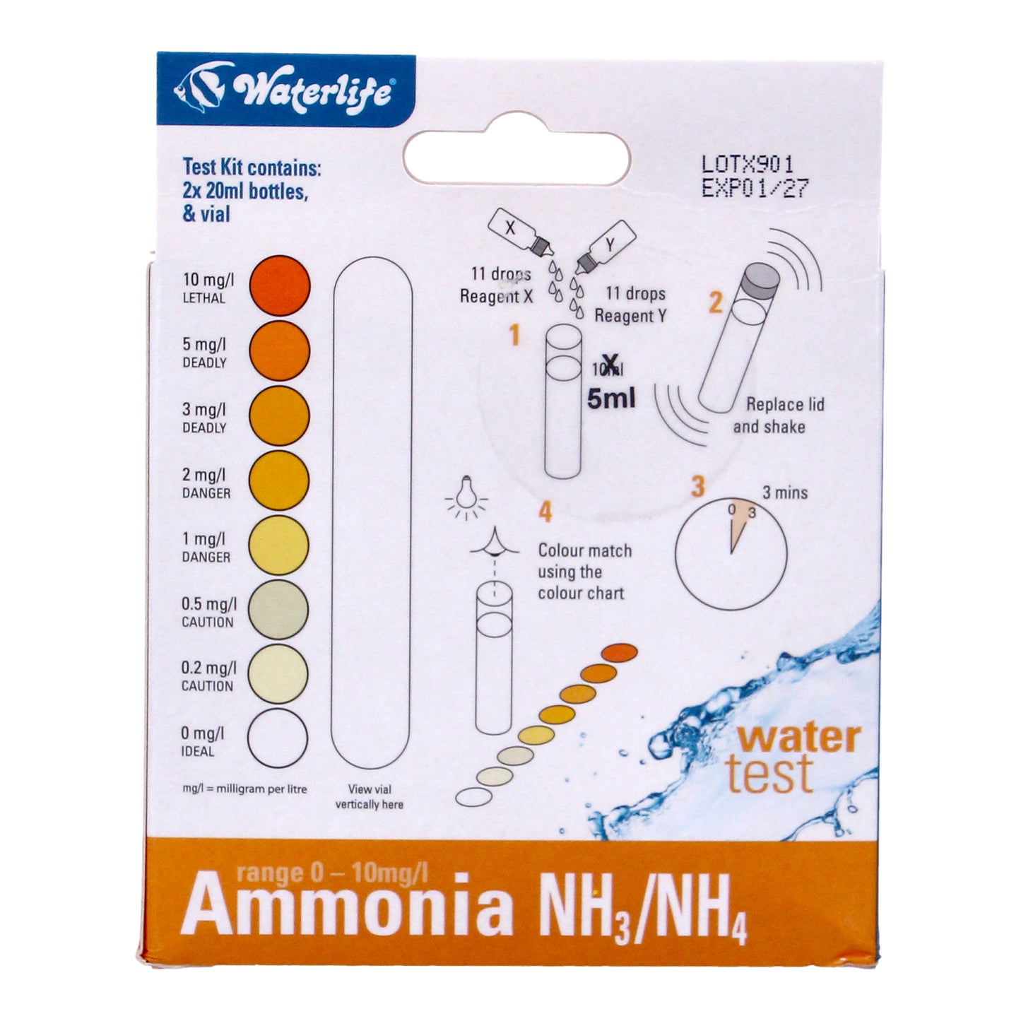 Waterlife Ammonia Nh3/Nh4 Water Test