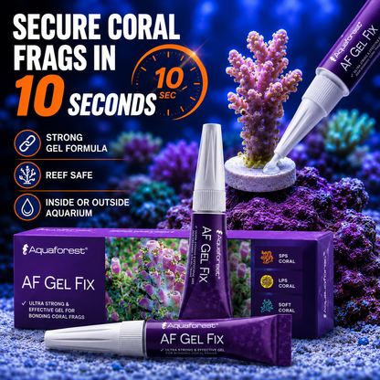 Aquaforest Gel Fix Coral Glue 2x20g Instant Frag Adhesive Marine Safe Reef Rock