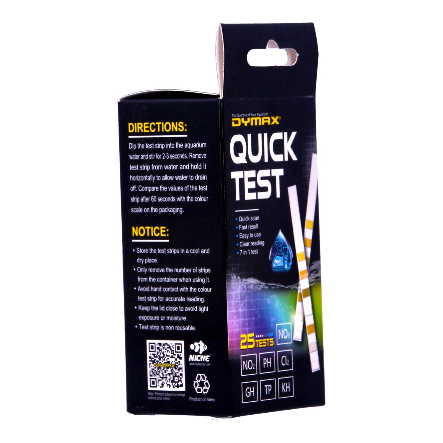 Dymax Water Quick Test 7 In 1 Dip Test (25 Test) 