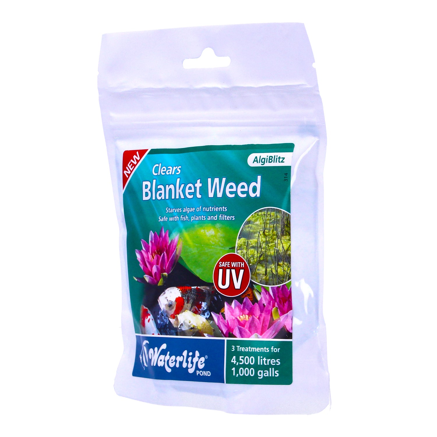 Waterlife AlgiBlitz 360g Blanketweed Pond Water Green Algae Removal