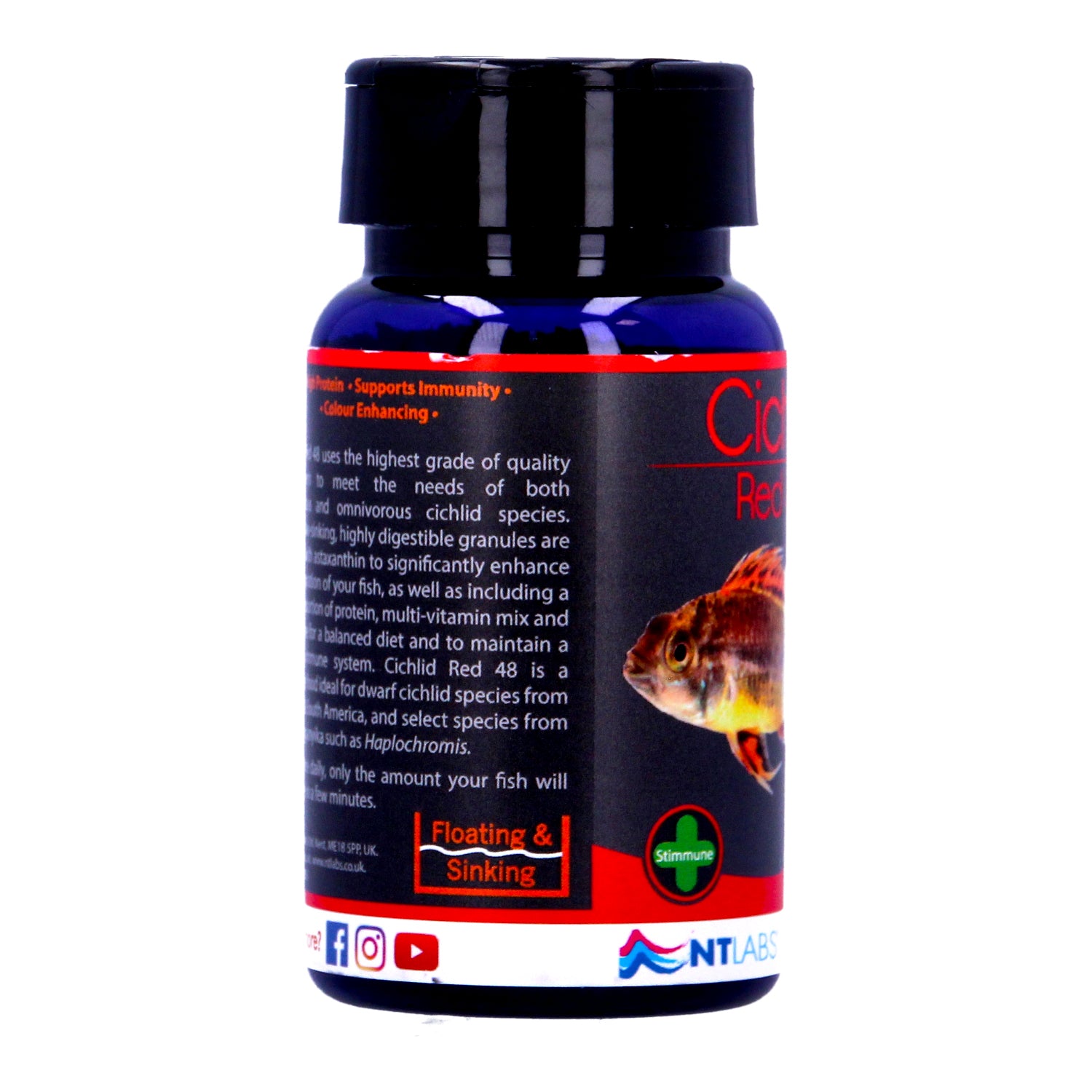 NT Labs Cichlid Red 48 Colour-Enhancing Food 45g