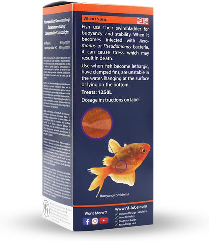 NT Labs Swimbladder Aquarium Tropical Cold Water Fish Tank Disease Treatment 