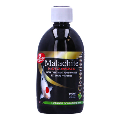 Cloverleaf Malachite Water Answer Double Strength Koi Treatment 250ml & 500ml