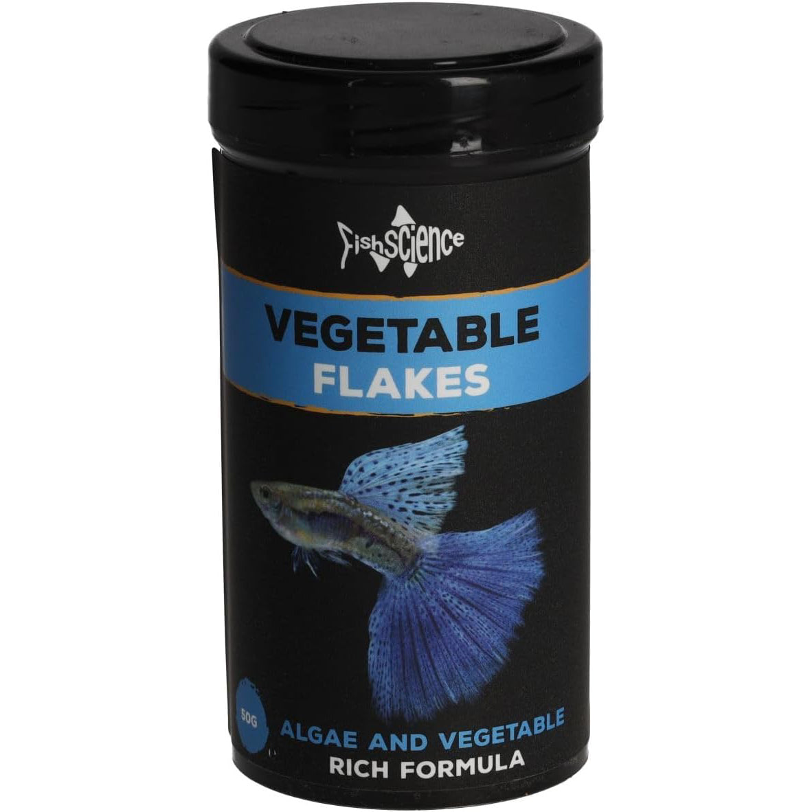 Fish Science Vegetable Flake Fish Food with Algae 20g / 50g Tube