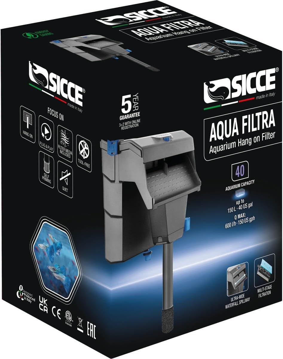 SICCE Aqua Filtra Hang-On Aquarium Filters