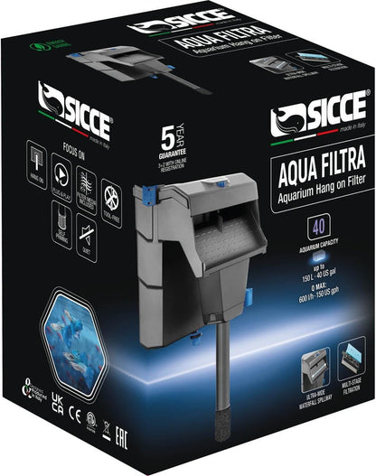 SICCE Aqua Filtra Hang-On Aquarium Filters