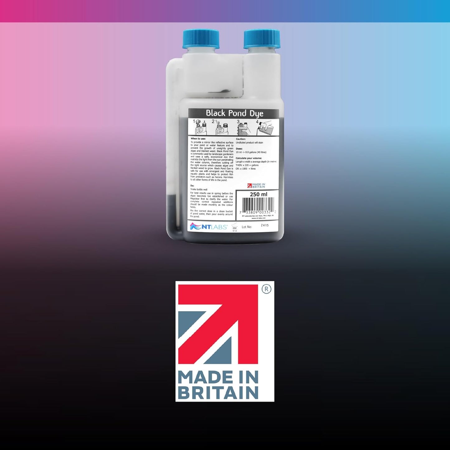 Nt Labs Pond Black Pond Dye 250ml 
