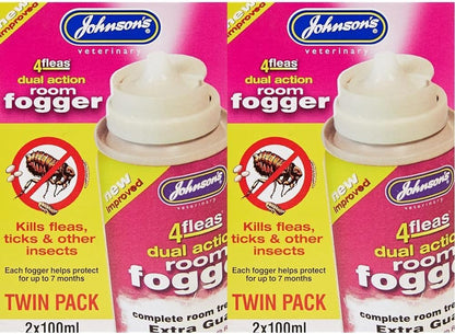 Johnsons 4fleas Room Fogger Twin Pack Flea Killer