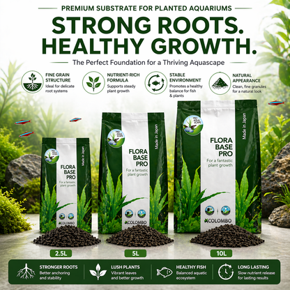 Colombo Flora Base Pro Fine Aquarium Plant Substrate Nutrient Rich Soil 2.5/5/10