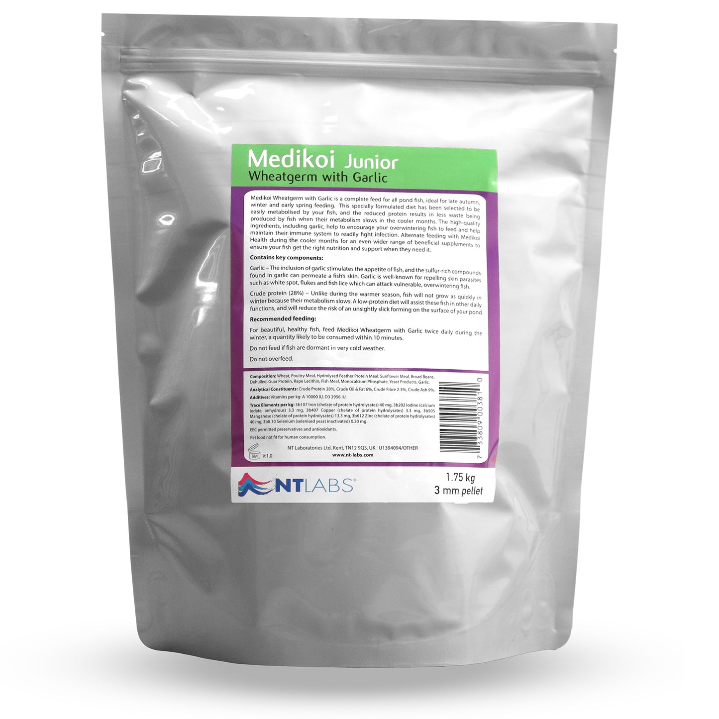 Medikoi Wheatg/Garlic 3mm Junior Pellet | 1.75kg [381]