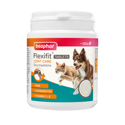 Beaphar Flexifit Glucosamine Joint Care Tablets for Cats & Dogs 120 Tablets
