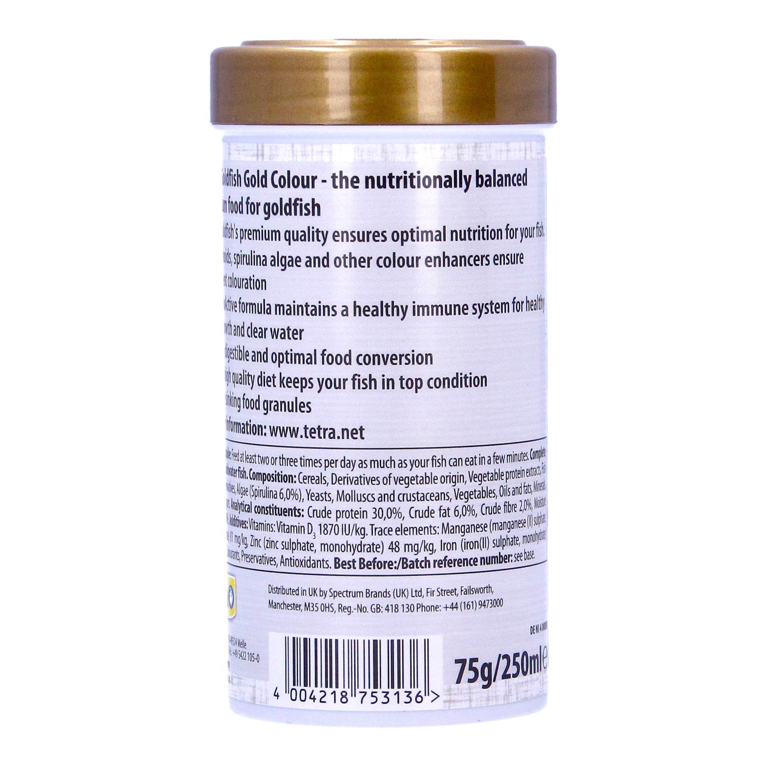 Tetra Goldfish Gold Colour 75g