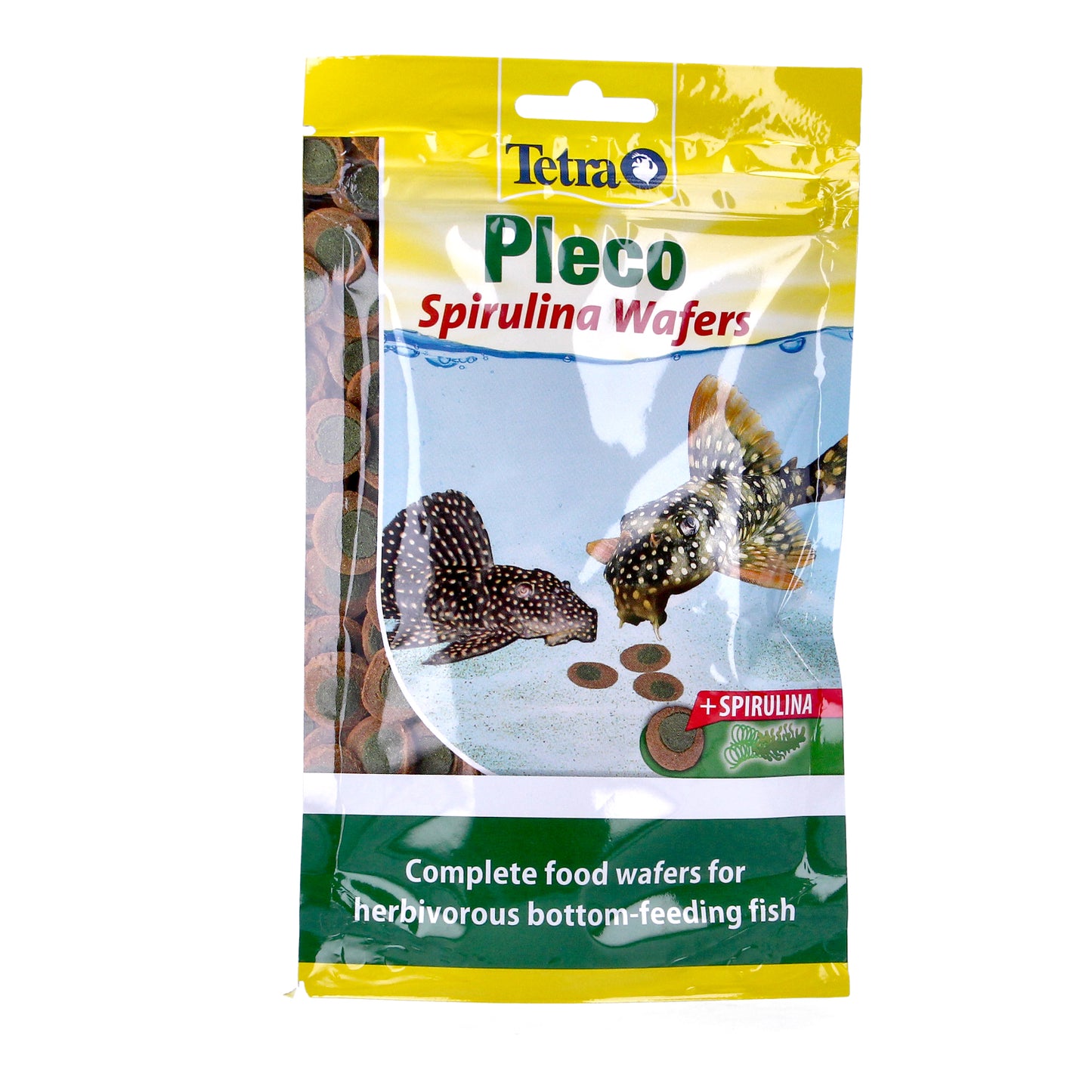 TETRA PLECO SPIRULINA ALGAE WAFERS 2-in-1 FOOD SINKING AQUARIUM FISH TANK