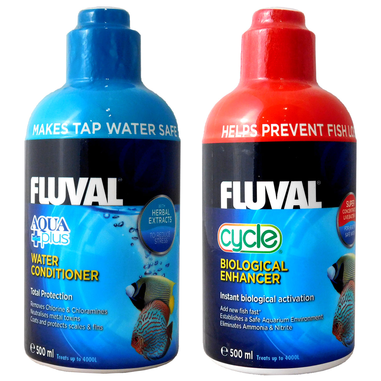 Fluval AquaPlus 500ml AND Cycle 500ml