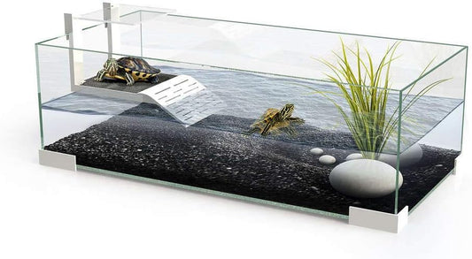 Ciano Tartarium 60 Turtle Terrarium Glass Habitat with Ramp 
